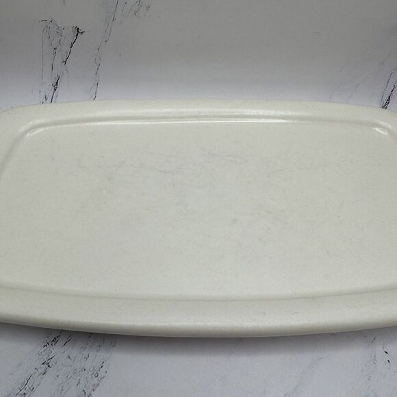 TAOS TREASURE CRAFT BUTTER DISH Southwest Adobe Stone Ware Made In The USA - Picture 3 of 12